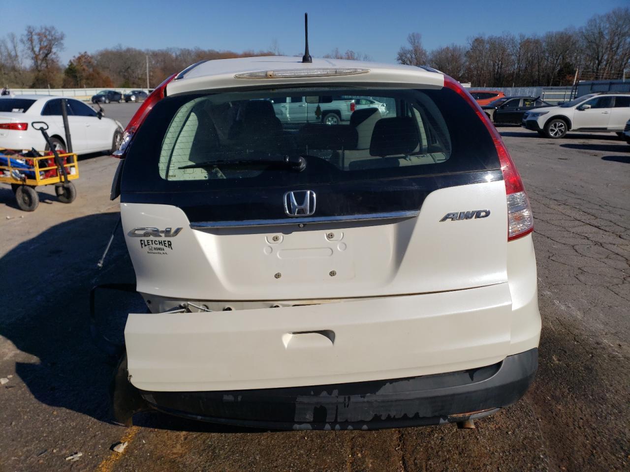 2014 Honda CR-V VIN 5J6RM4H30EL108202 Copart auction photo, rear end / side damage thumbnail 6