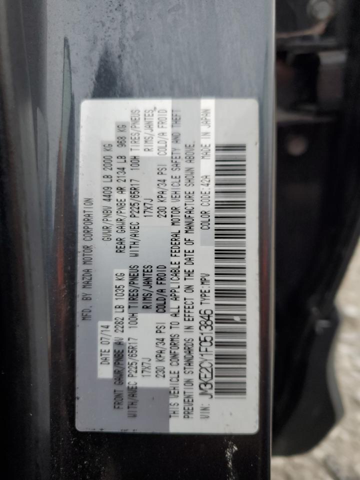 2015 Mazda CX-5 VIN JM3KE2CY1F0513846 Copart auction photo, front end / minor dent/scratches damage thumbnail 14