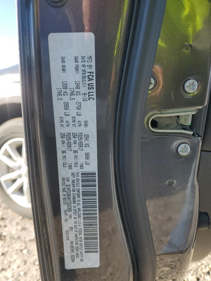 2017 Dodge Journey VIN 3C4PDDBG0HT522369 Copart auction photo, rear end damage thumbnail 12