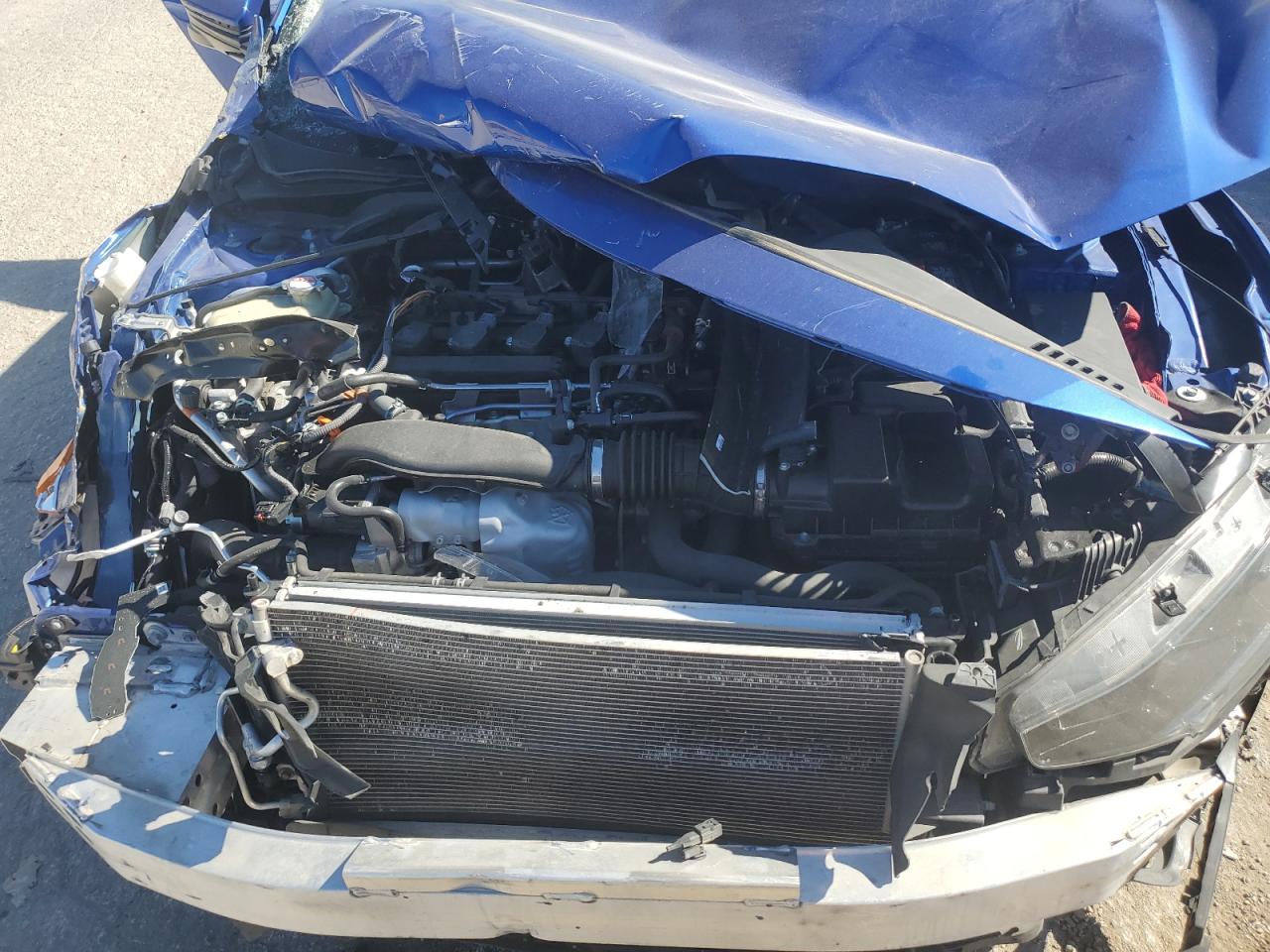 2021 Honda Civic VIN 19XFC1F7XME005702 Copart auction photo, front end damage thumbnail 12