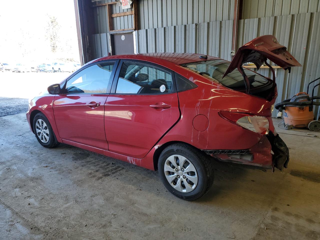 2016 Hyundai Accent VIN KMHCT4AE9GU027198 Copart auction photo, rear end damage thumbnail 2
