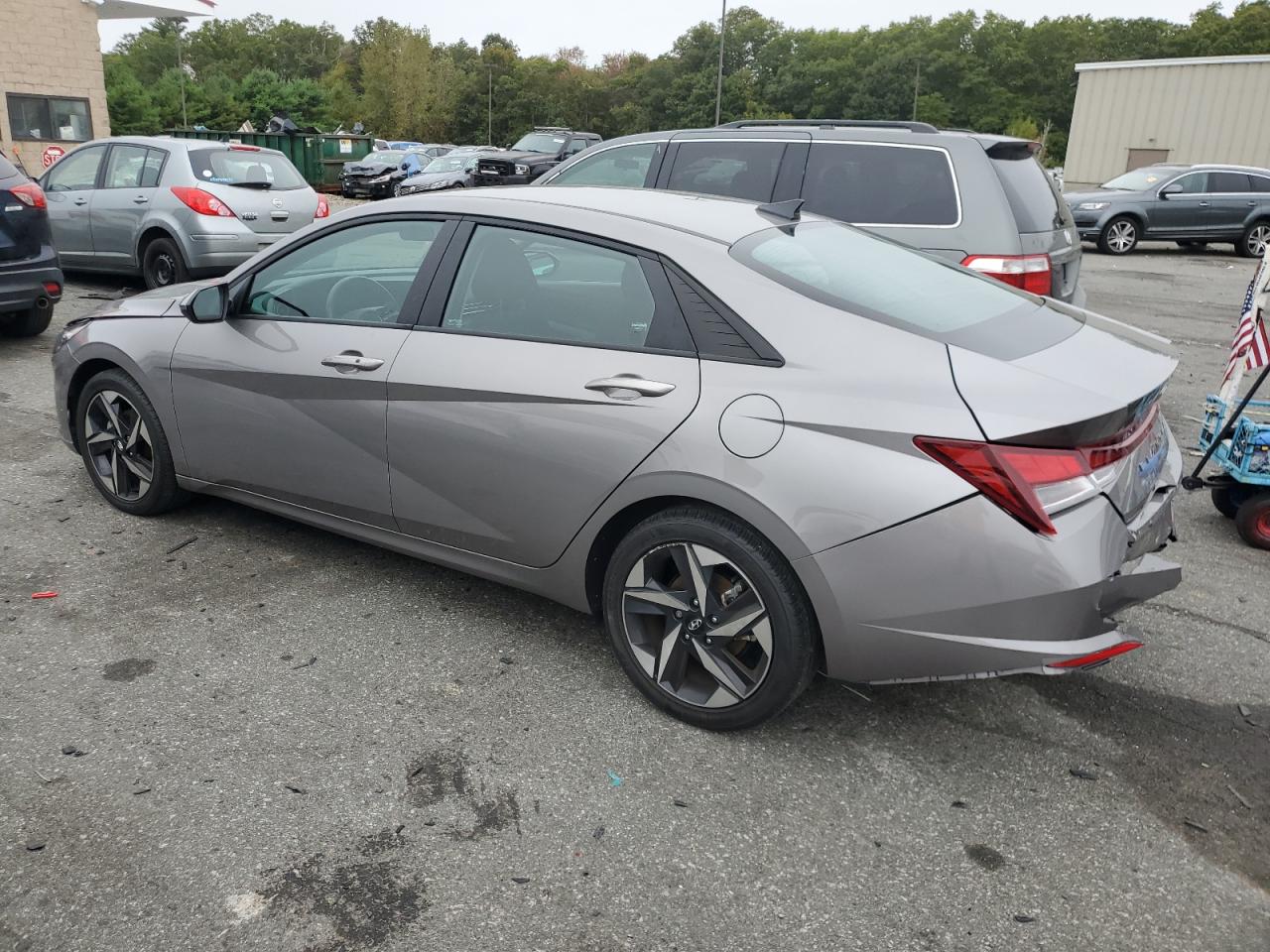 2023 Hyundai Elantra VIN KMHLS4AG7PU488016 Copart auction photo, rear end / front end damage thumbnail 2