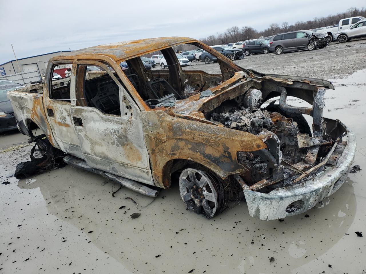 2014 Ford F-150 VIN 1FTFW1ET6EKF06820 Copart auction photo, burn damage thumbnail 4