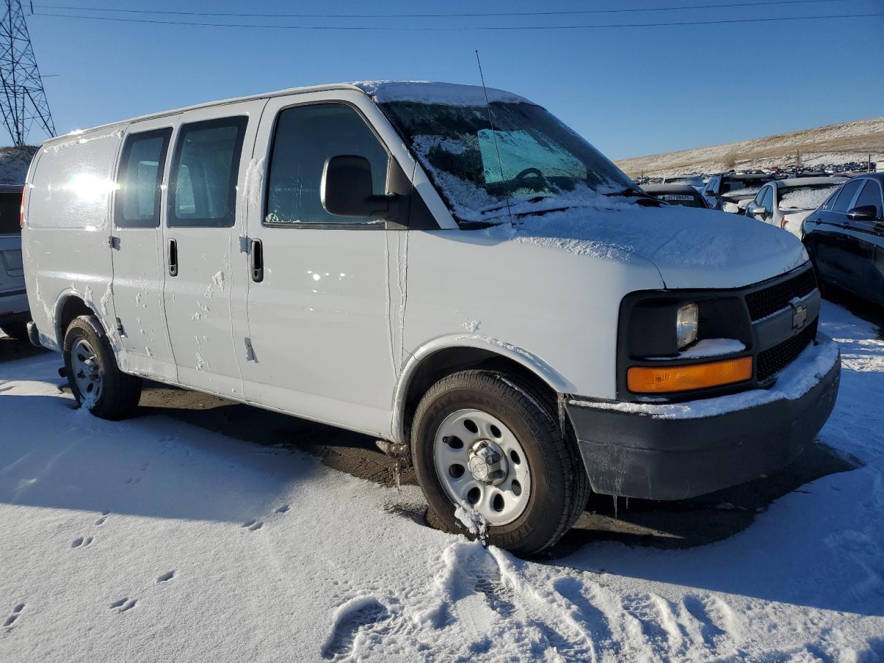 2014 Chevrolet Express VIN 1GCSHAF49E1201561 Copart auction photo, rear end damage thumbnail 4
