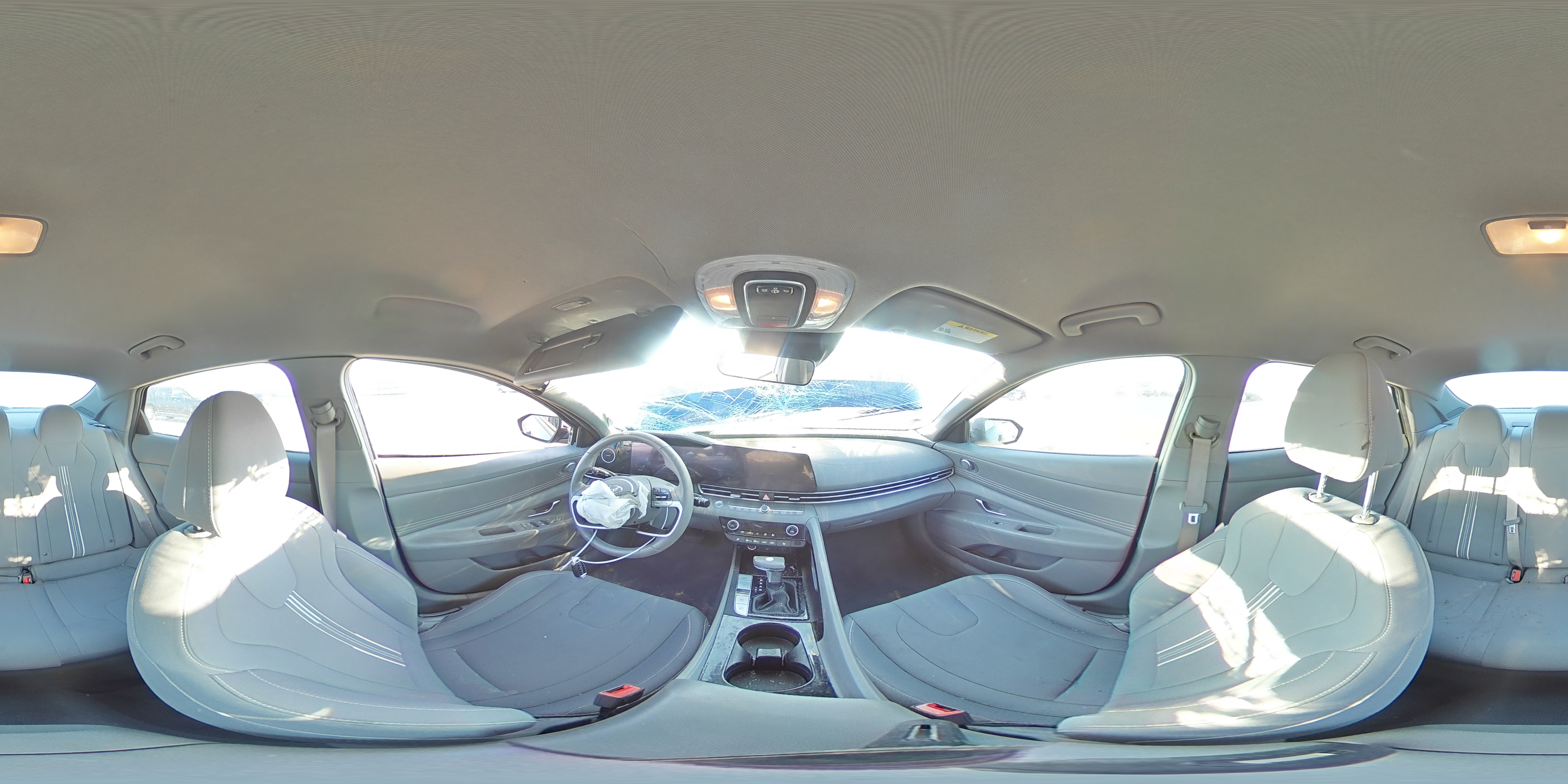2023 Hyundai Elantra VIN 5NPLS4AG7PH093090 Copart auction photo, front end / top/roof damage thumbnail 12