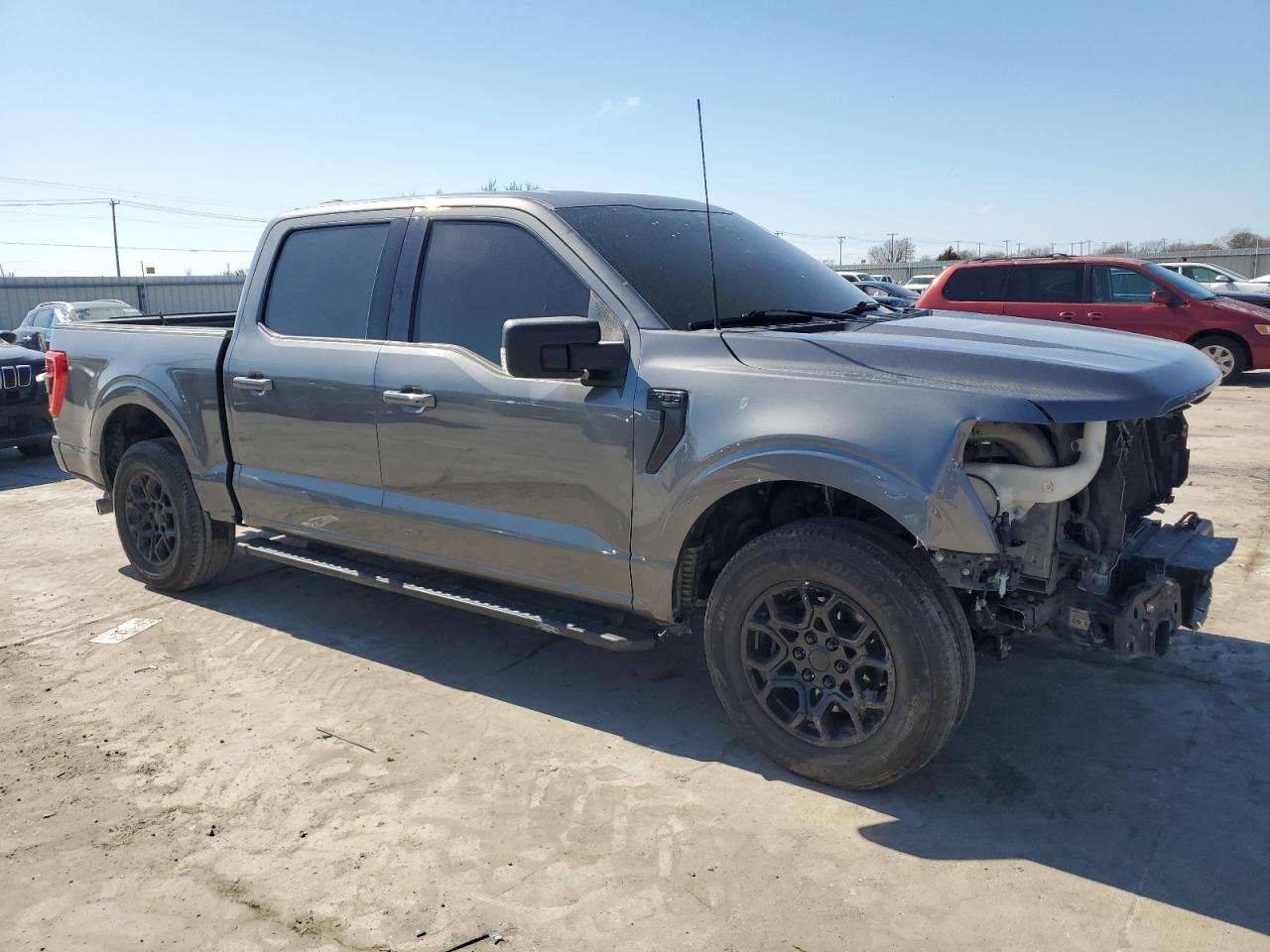 2021 Ford F-150 VIN 1FTEW1CP8MFC29810 Copart auction photo, front end damage thumbnail 4