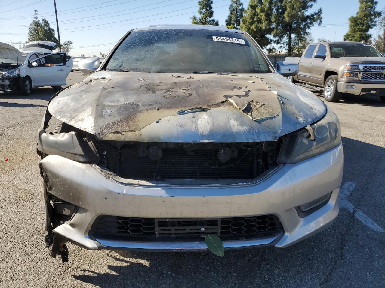 2013 Honda Accord VIN 1HGCR3F88DA047733 Copart auction photo, burn - engine / burn damage thumbnail 5