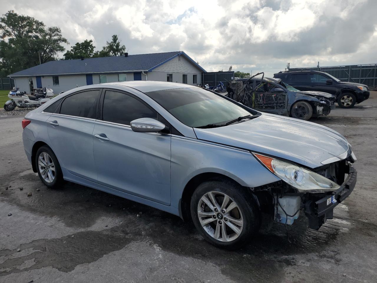 2013 Hyundai Sonata VIN 5NPEB4ACXDH602865 Copart auction photo, front end damage thumbnail 4