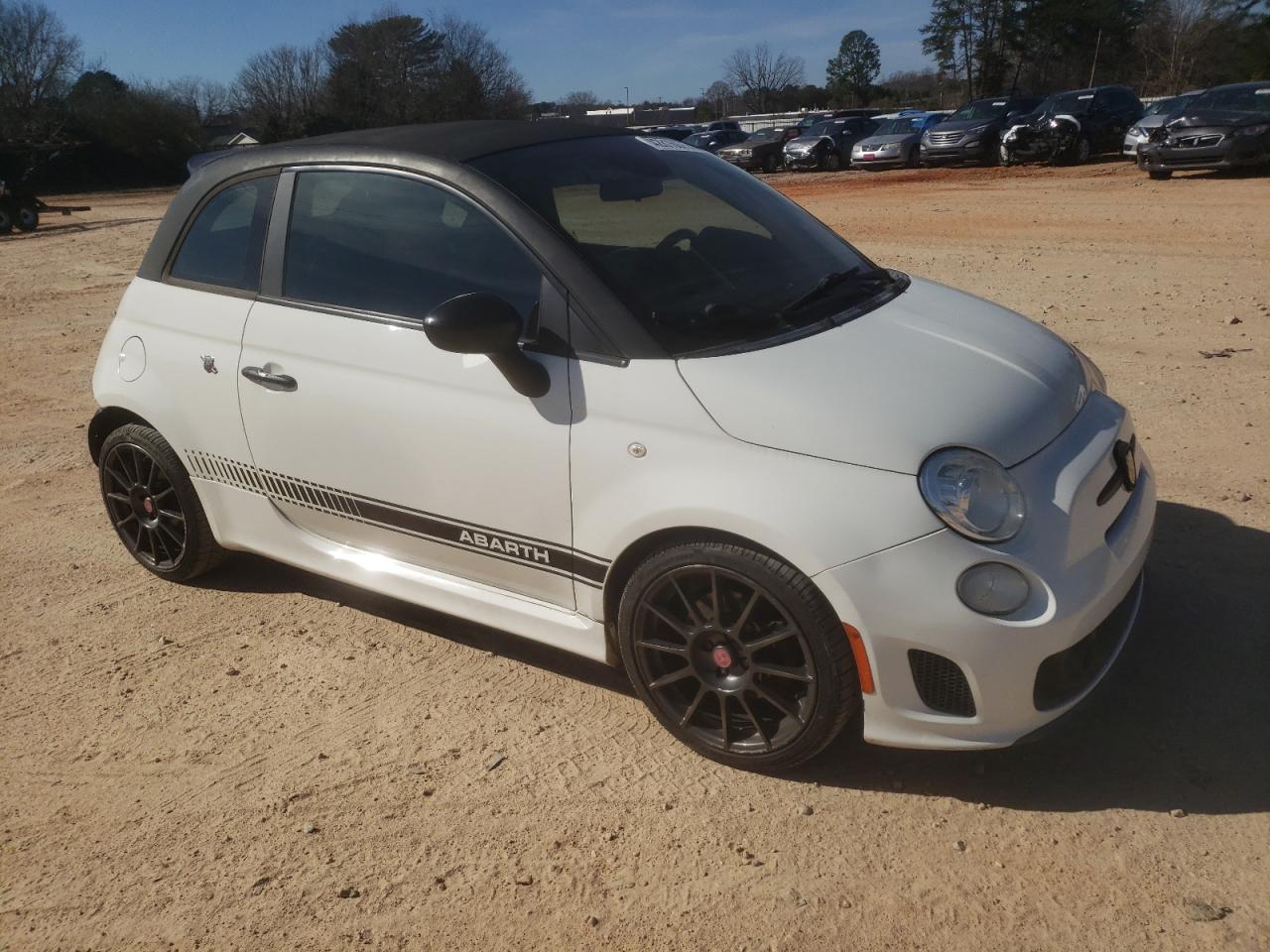 2013 Fiat 500 VIN 3C3CFFJH1DT645322 Copart auction photo, rear end / side damage thumbnail 4