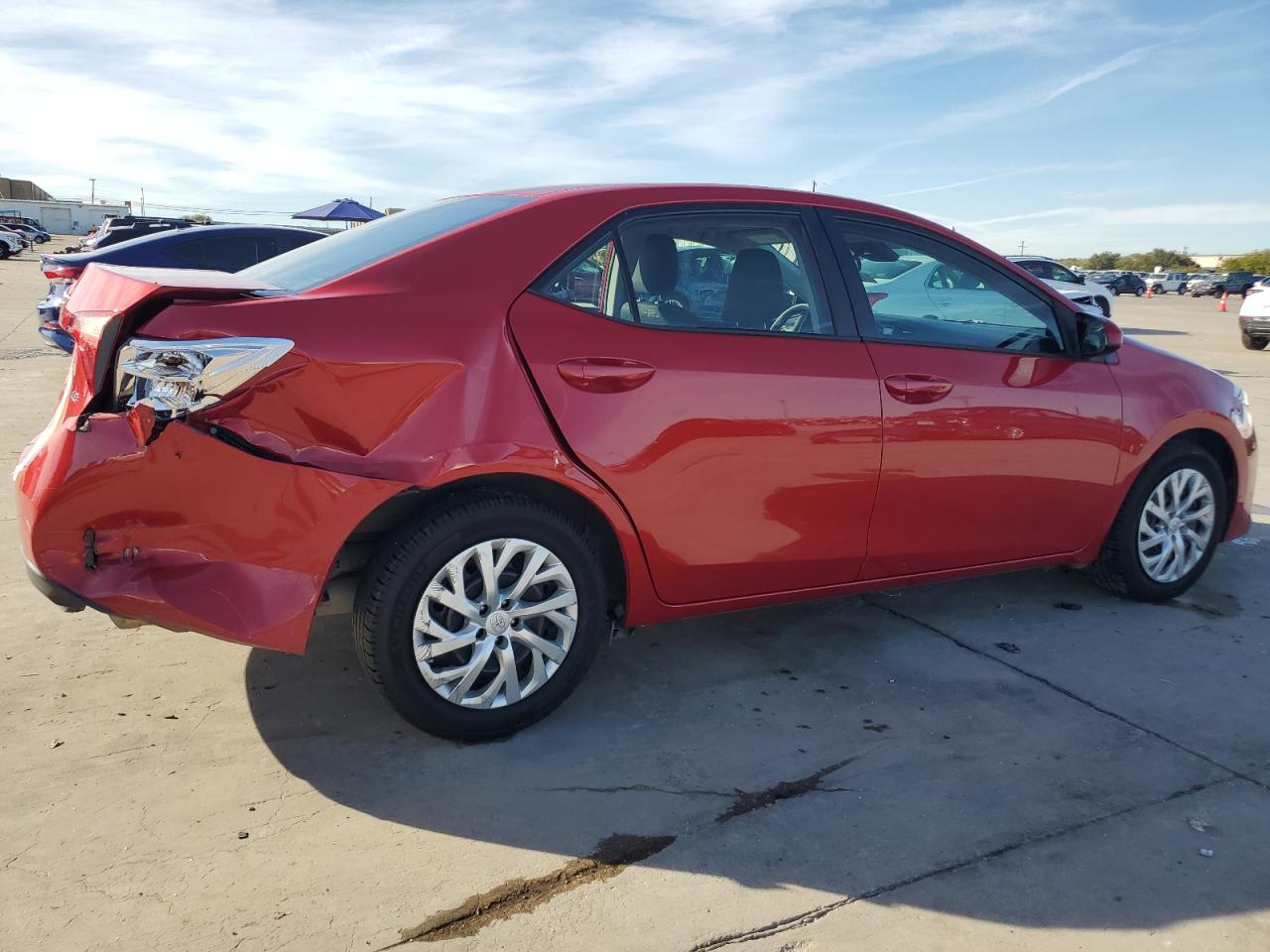 2019 Toyota Corolla VIN 2T1BURHE3KC238693 Copart auction photo, rear end damage thumbnail 3