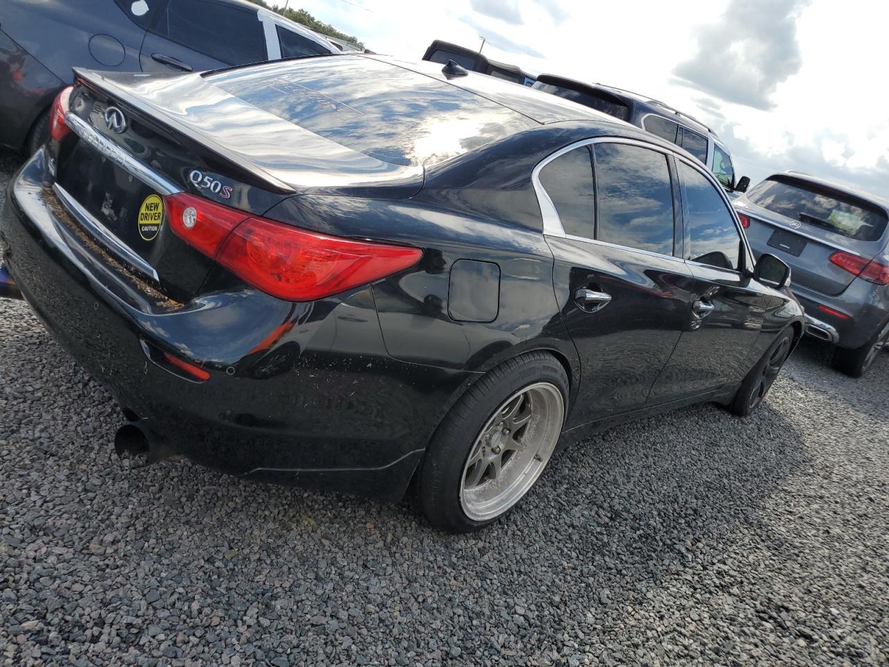 2014 Infiniti Q50 VIN JN1BV7AP0EM680077 Copart auction photo, water/flood damage thumbnail 3