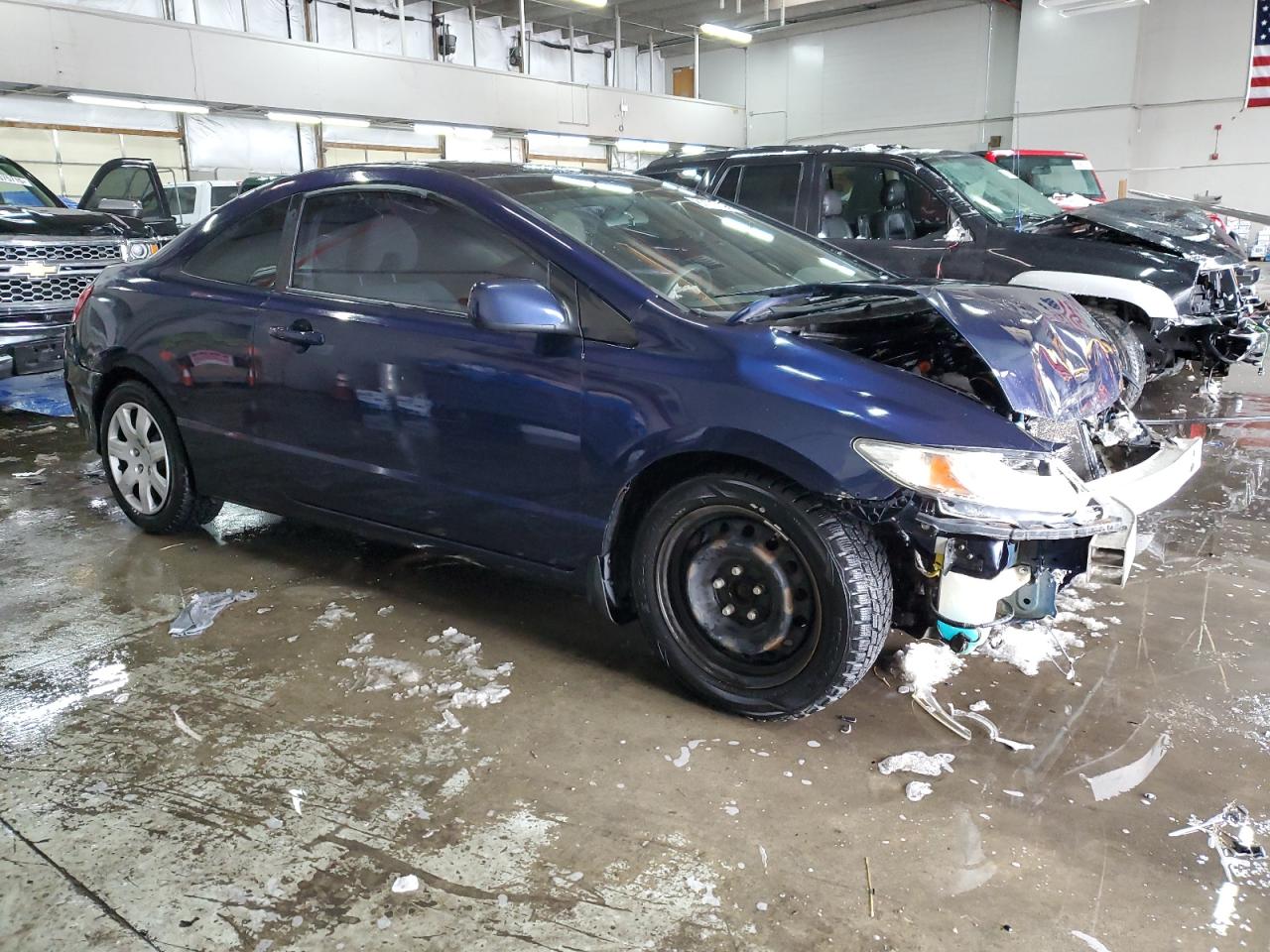 2011 Honda Civic VIN 2HGFG1B64BH513779 Copart auction photo, front end / rear end damage thumbnail 4