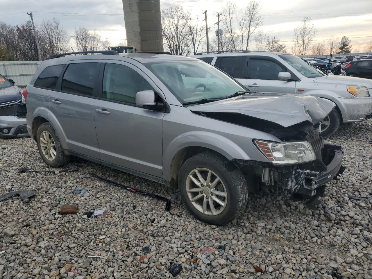 2015 Dodge Journey VIN 3C4PDCBB7FT716778 Copart auction photo, front end damage thumbnail 4