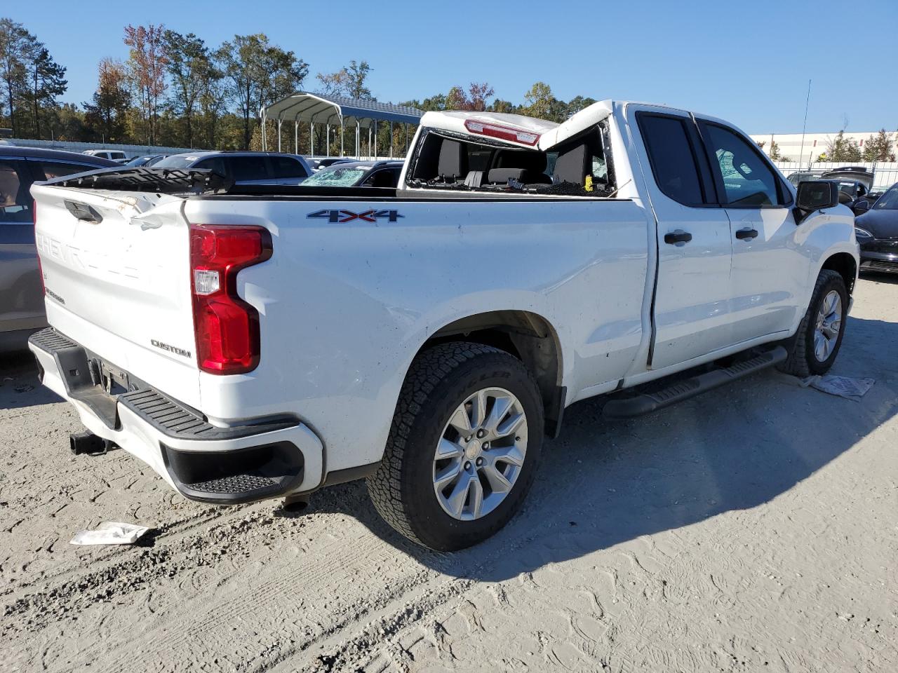 2022 Chevrolet Silverado VIN 1GCRYBEK6NZ194476 Copart auction photo, top/roof / all over damage thumbnail 3