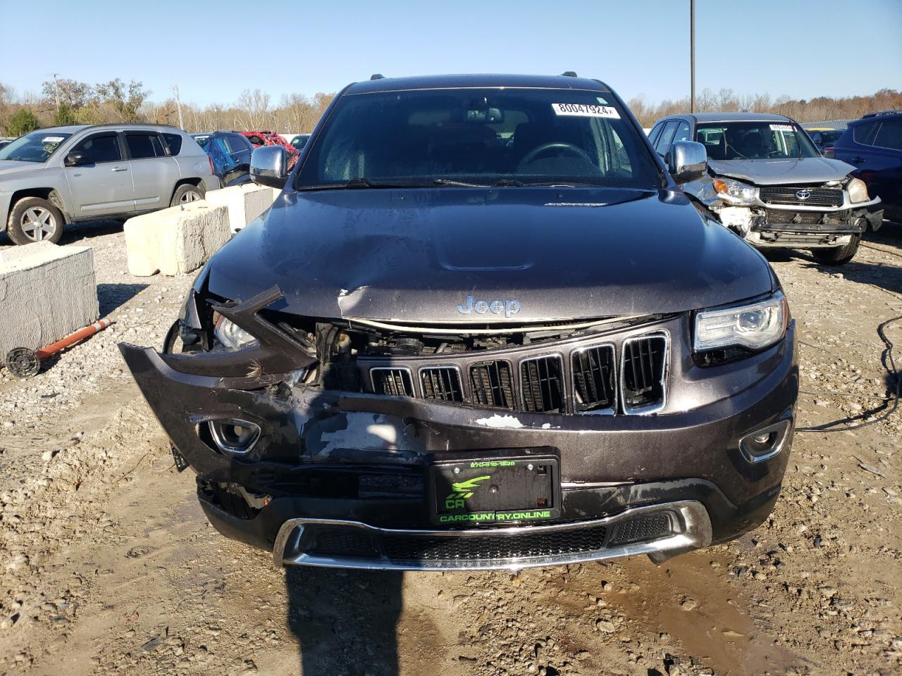 2015 Jeep Grand Cherokee VIN 1C4RJFBG7FC604119 Copart auction photo, front end damage thumbnail 5