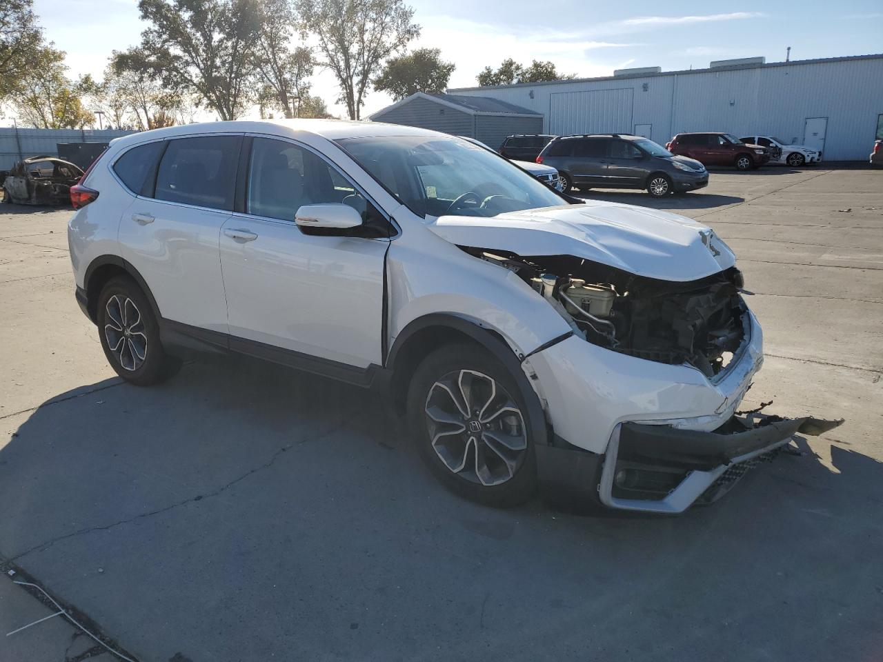 2021 Honda CR-V VIN 2HKRW1H58MH403910 Copart auction photo, front end damage thumbnail 4