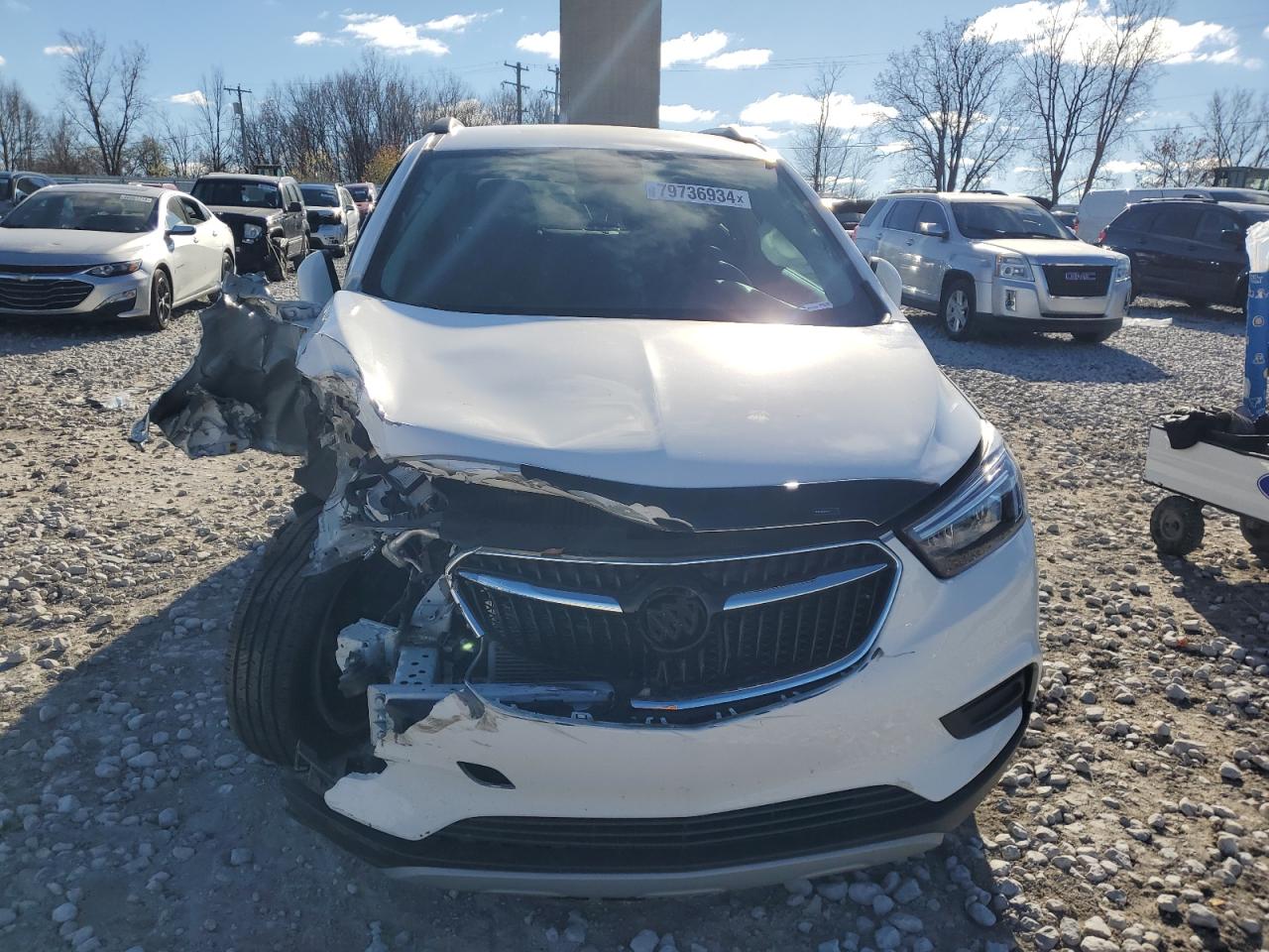 2021 Buick Encore VIN KL4CJESB8MB352625 Copart auction photo, front end / side damage thumbnail 5