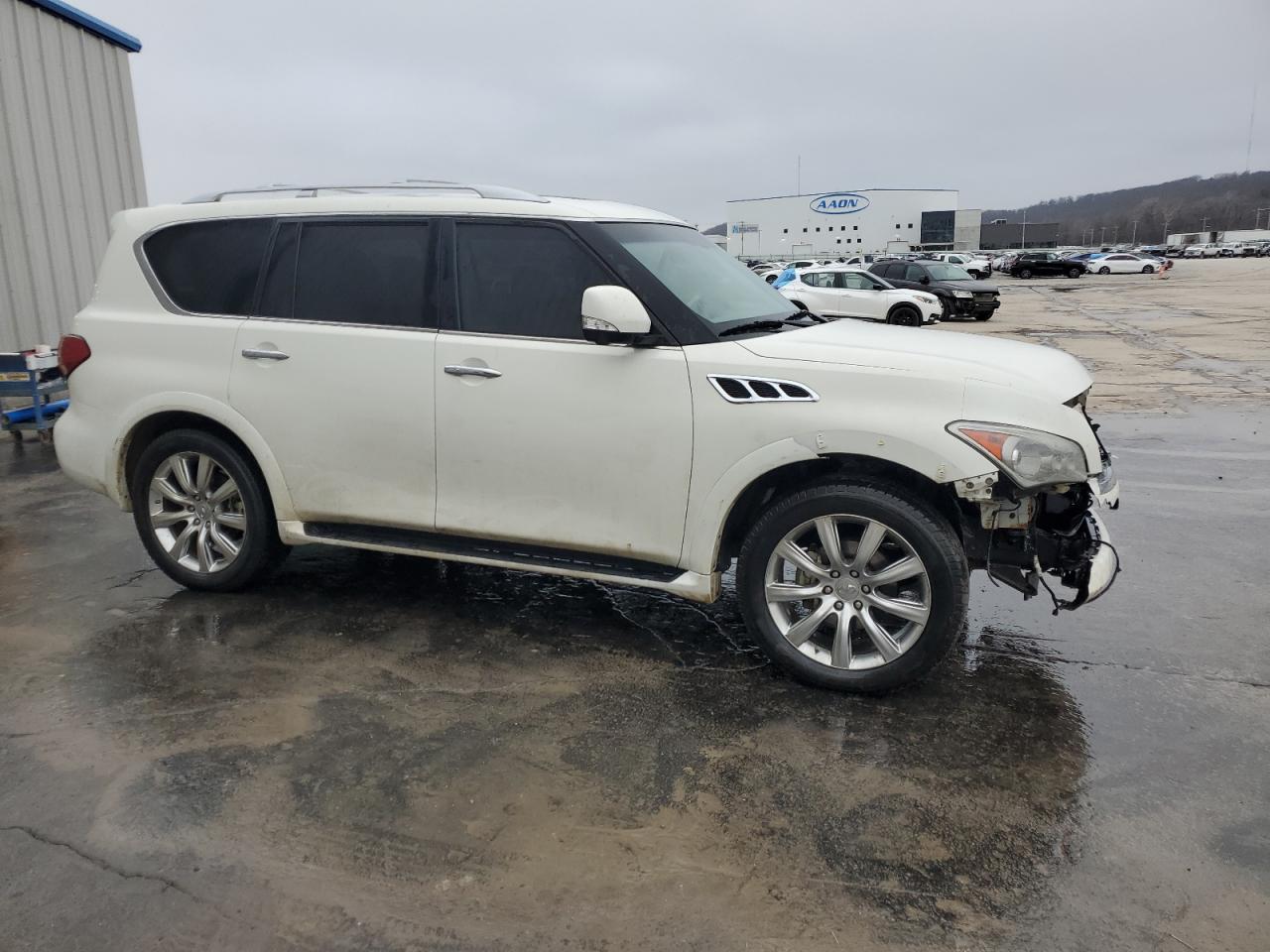 2012 Infiniti QX56 VIN JN8AZ2NF4C9517714 Copart auction photo, front end damage thumbnail 4