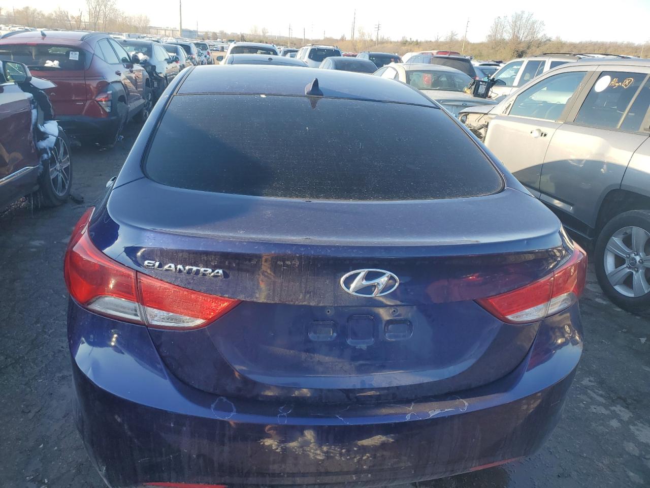 2012 Hyundai Elantra VIN 5NPDH4AE9CH148196 Copart auction photo, front end / rear end damage thumbnail 6