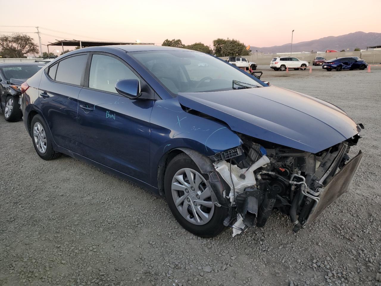 2019 Hyundai Elantra VIN 5NPD74LF3KH489942 Copart auction photo, front end damage thumbnail 4