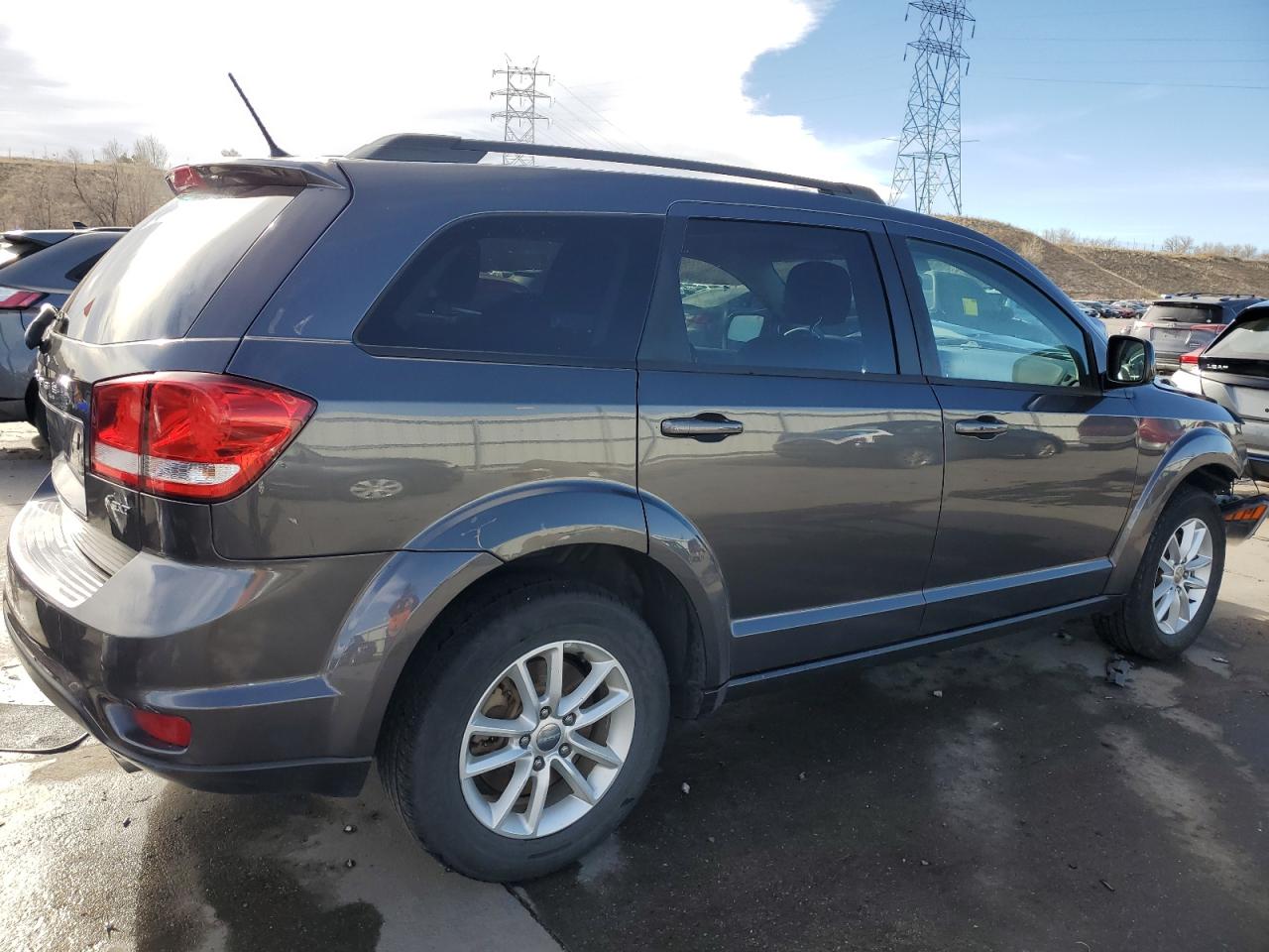 2015 Dodge Journey VIN 3C4PDDBG9FT526112 Copart auction photo, front end / side damage thumbnail 3