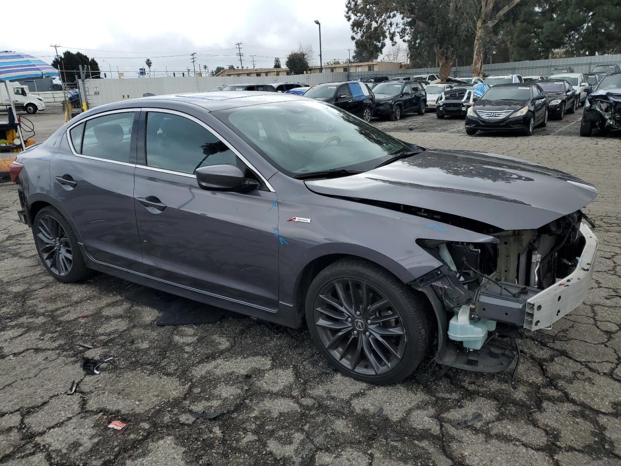 2022 Acura ILX VIN 19UDE2F89NA002909 Copart auction photo, rear end / front end damage thumbnail 4