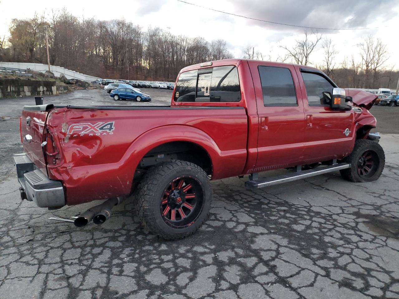2015 Ford F250 VIN 1FT7W2BT6FEC60902 Copart auction photo, all over damage thumbnail 3