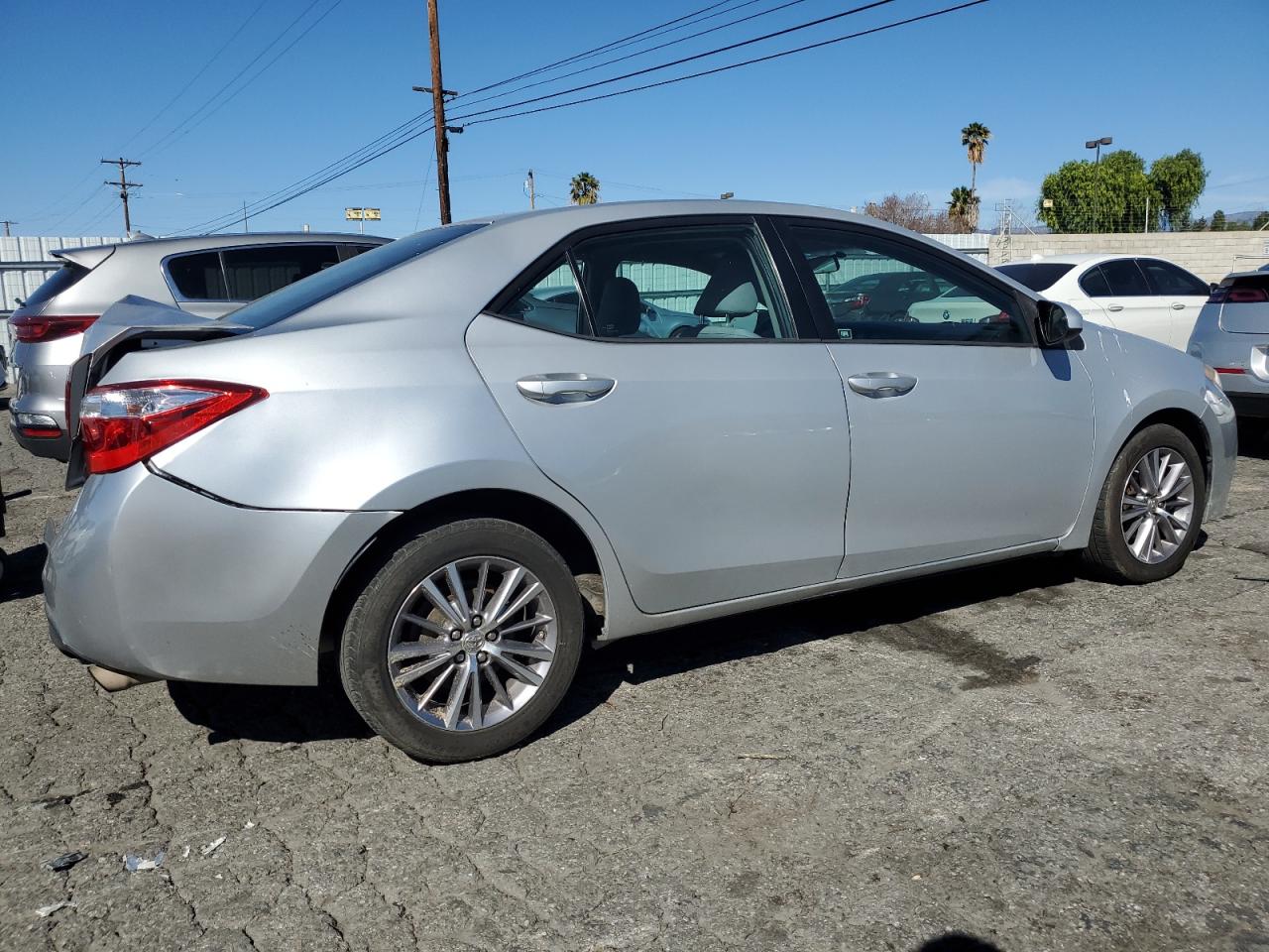 2015 Toyota Corolla VIN 5YFBURHEXFP195038 Copart auction photo, rear end damage thumbnail 3