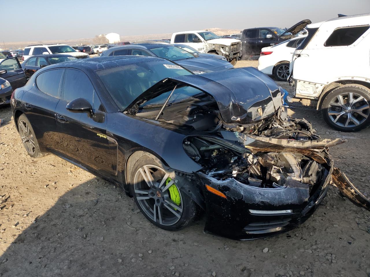 2014 Porsche Panamera VIN WP0AD2A75EL044534 Copart auction photo, front end damage thumbnail 4