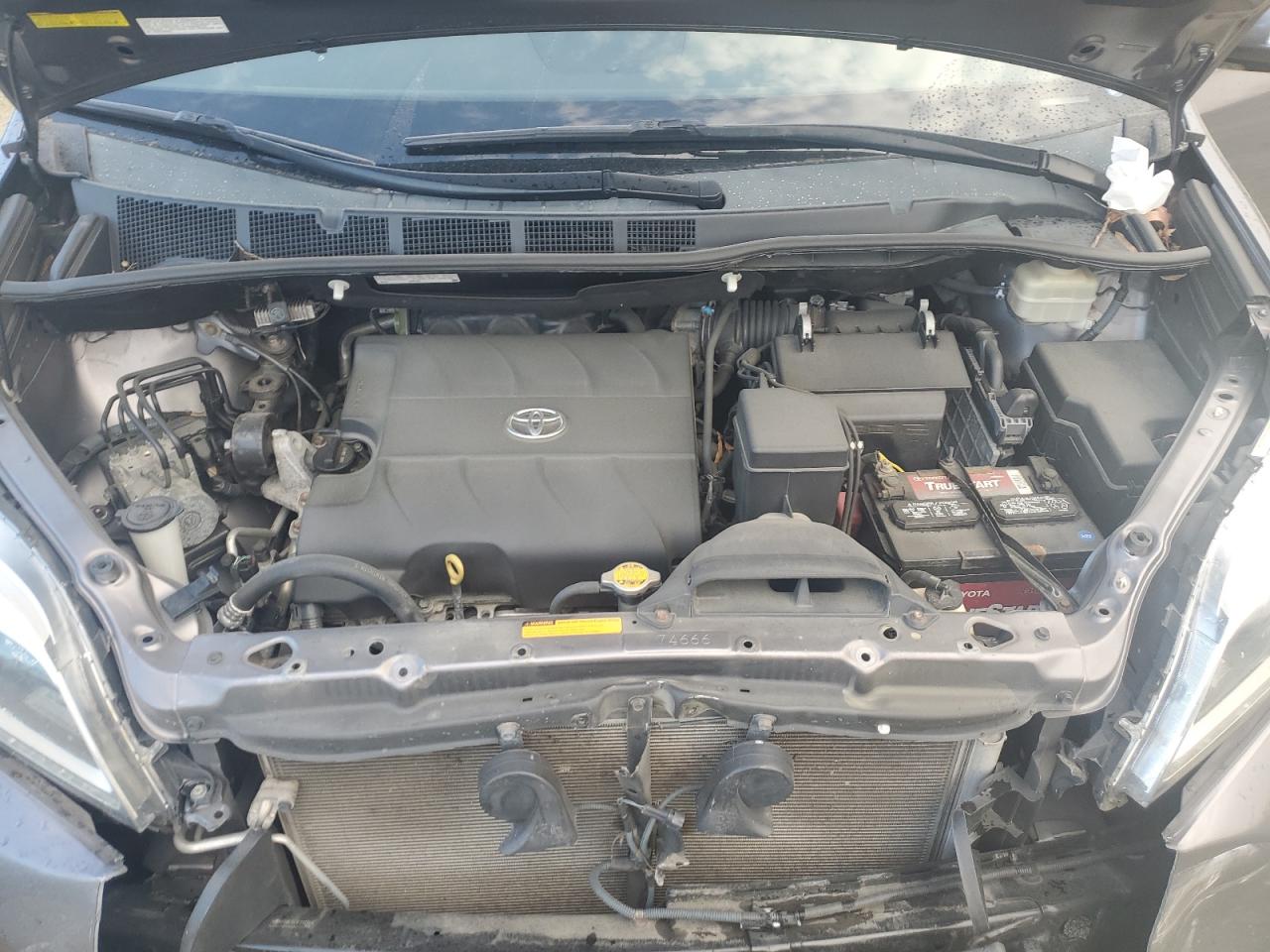 2015 Toyota Sienna VIN 5TDDK3DC4FS112856 Copart auction photo, rear end / front end damage thumbnail 12