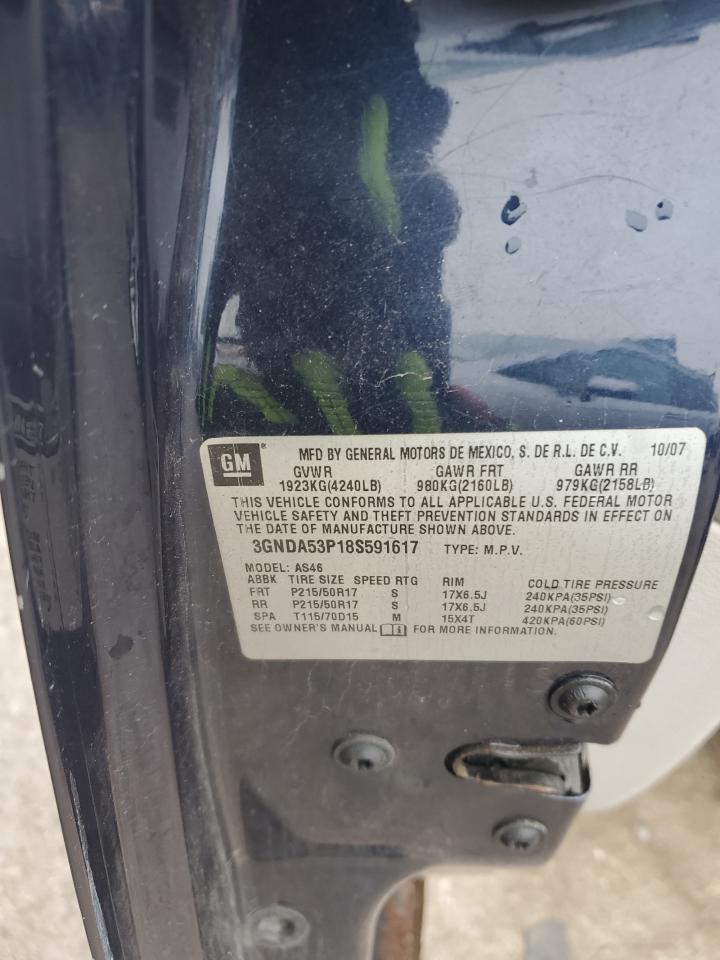 2008 Chevrolet HHR VIN 3GNDA53P18S591617 Copart auction photo, front end / minor dent/scratches damage thumbnail 12