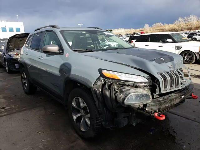 2014 Jeep Cherokee VIN 1C4PJMBS5EW301935 Copart auction photo, front end / side damage thumbnail 15