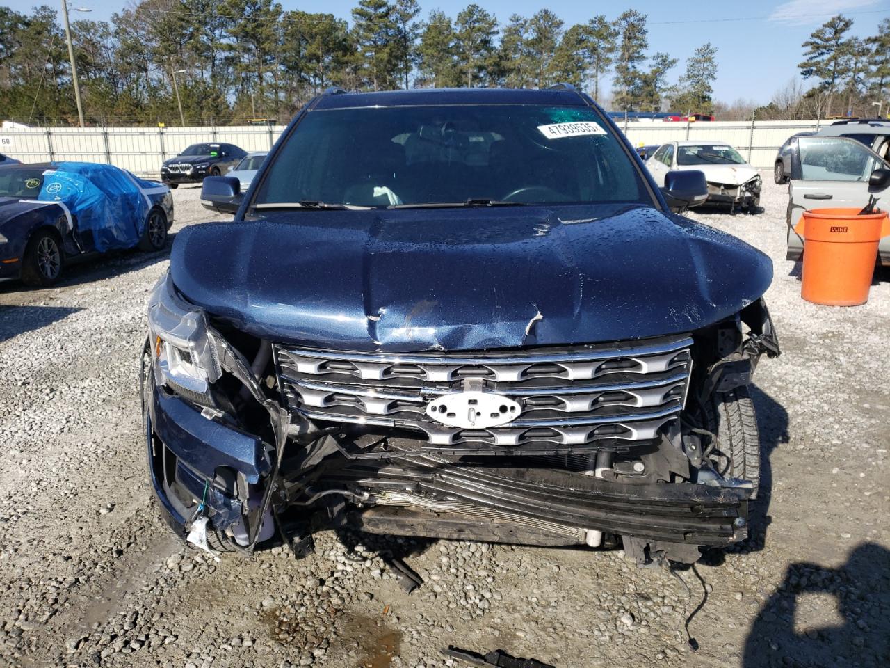 2016 Ford Explorer VIN 1FM5K8F87GGD15161 Copart auction photo, front end damage thumbnail 5