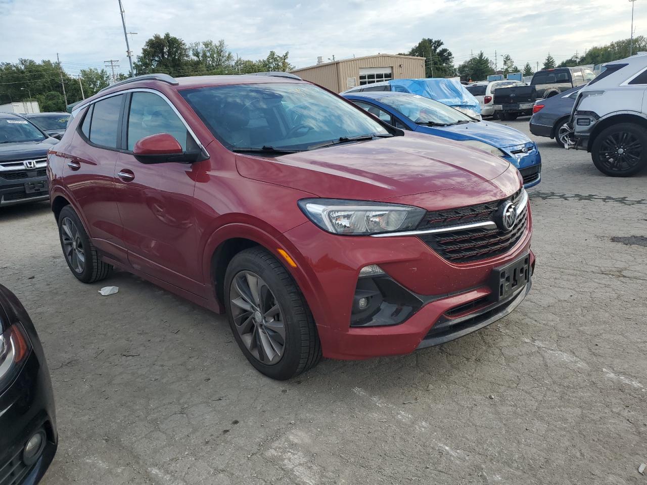 2021 Buick Encore VIN KL4MMDS28MB064447 Copart auction photo, hail damage thumbnail 4
