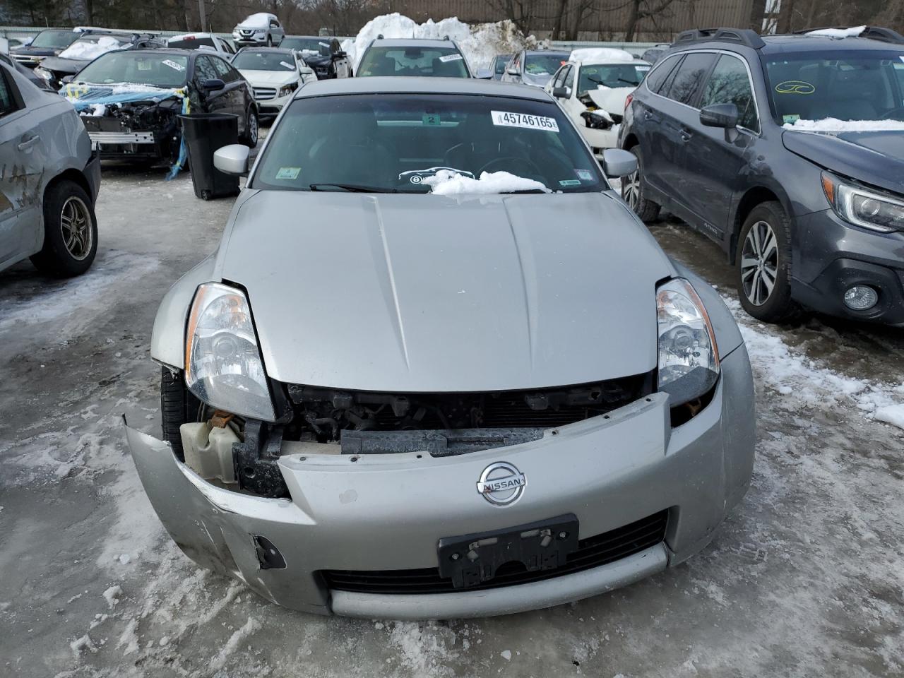 2003 Nissan 350Z VIN JN1AZ34E73T002061 Copart auction photo, front end / side damage thumbnail 5