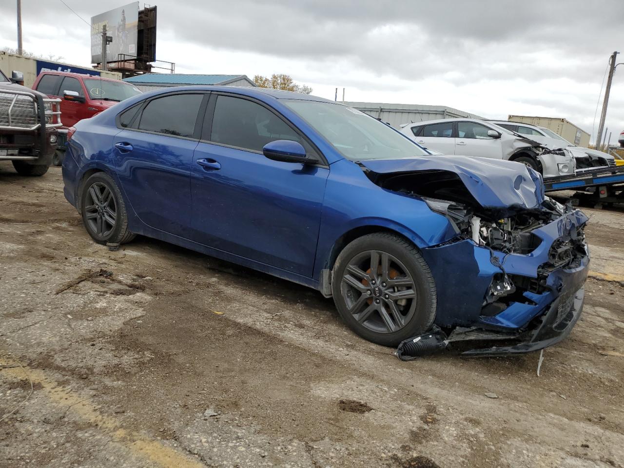 2019 KIA Forte VIN 3KPF34AD9KE035494 Copart auction photo, front end damage thumbnail 4