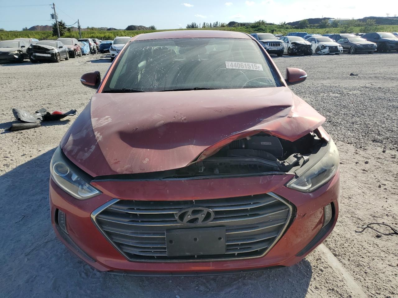 2017 Hyundai Elantra VIN 5NPD84LF4HH098692 Copart auction photo, rear end / front end damage thumbnail 5