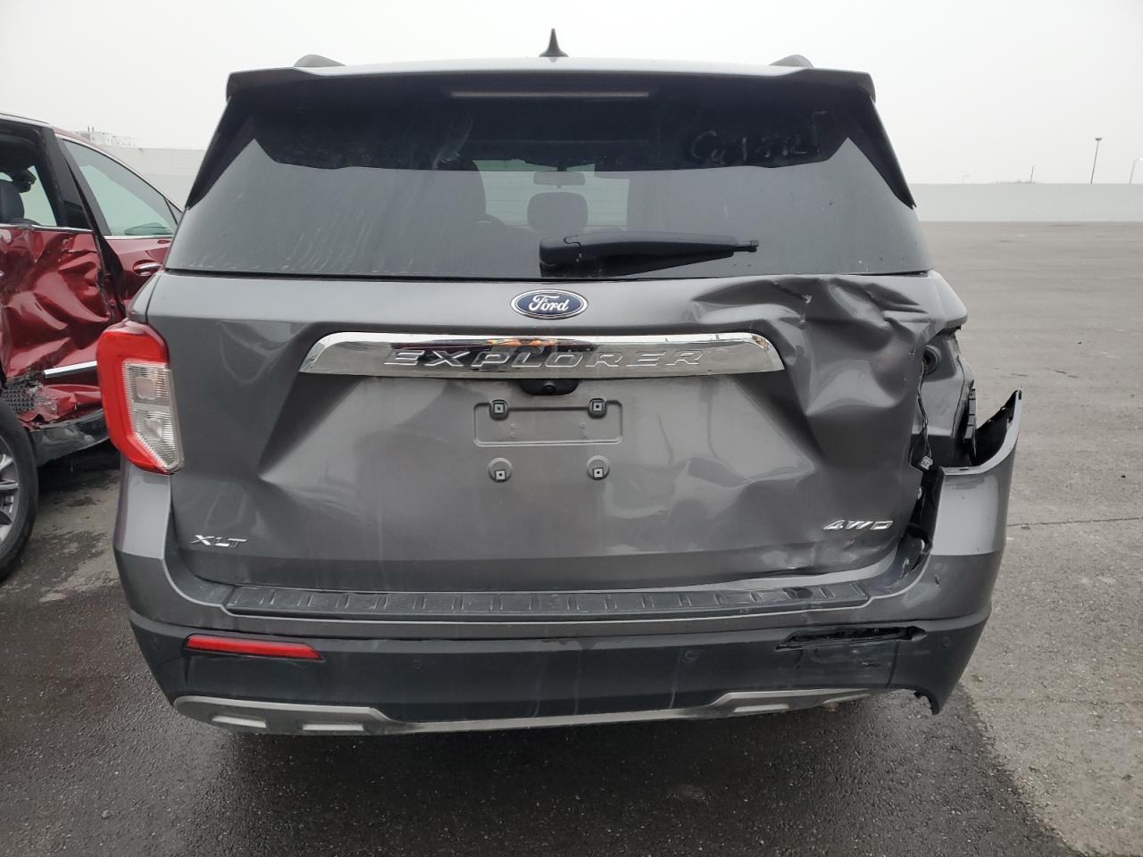 2023 Ford Explorer VIN 1FMSK8DH5PGA60547 Copart auction photo, rear end damage thumbnail 6