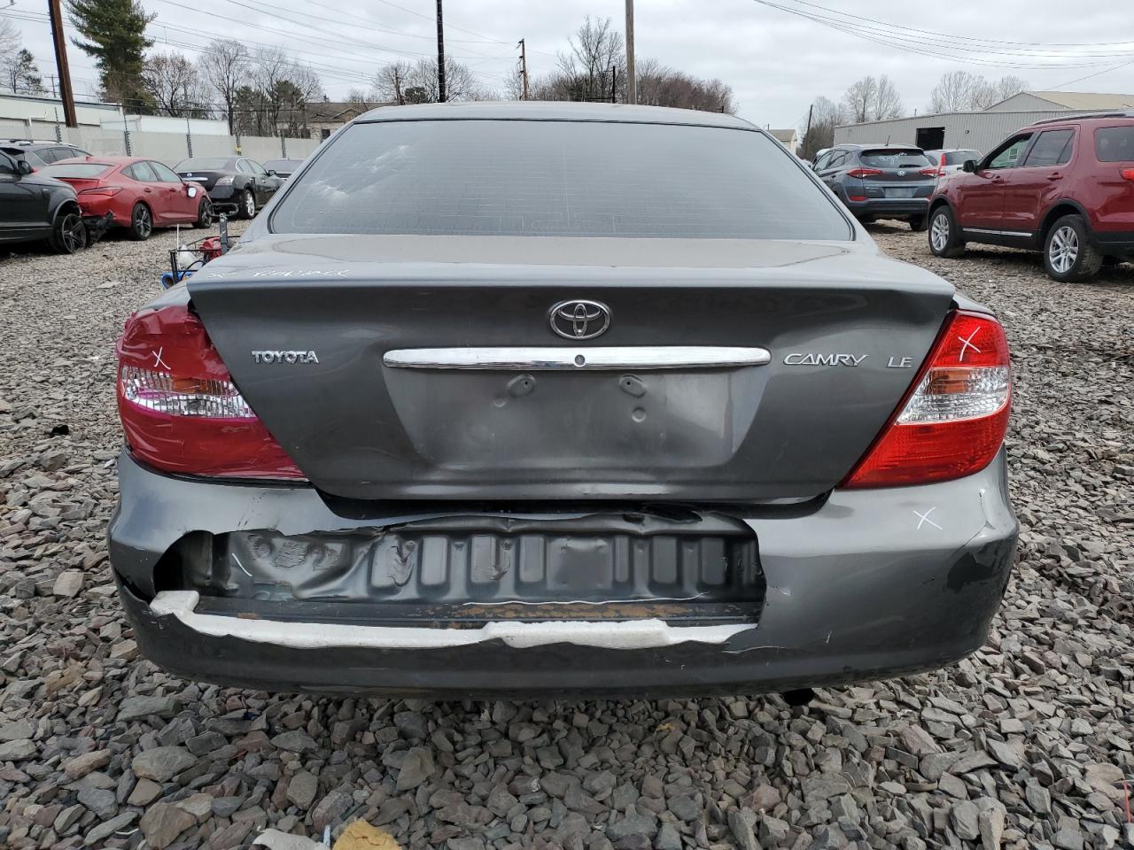 2003 Toyota Camry VIN 4T1BE30K43U686498 Copart auction photo, rear end / side damage thumbnail 6