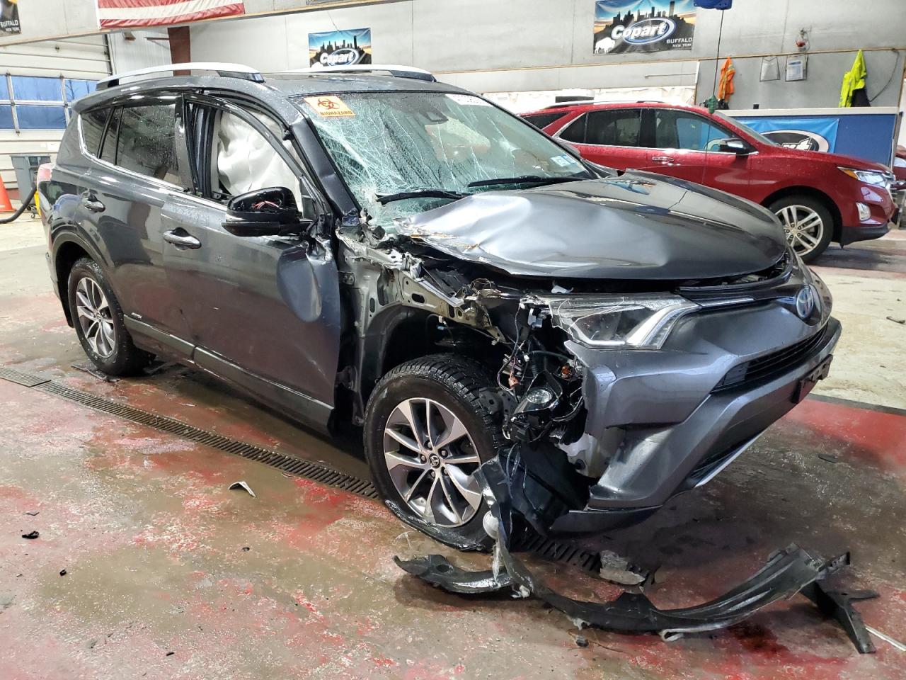 2017 Toyota RAV 4 VIN JTMRJREV6HD119625 Copart auction photo, all over damage thumbnail 4
