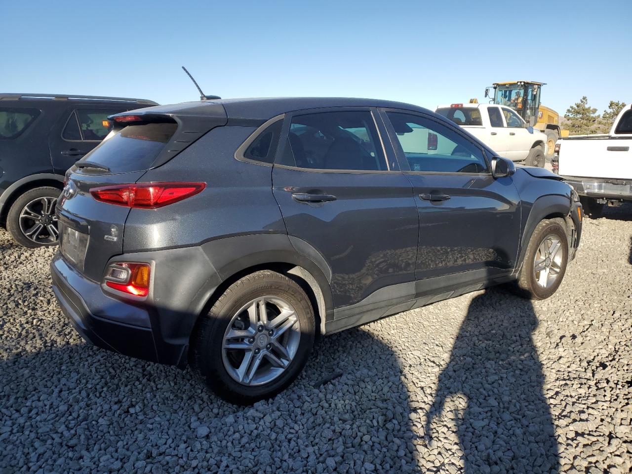 2019 Hyundai Kona VIN KM8K1CAA4KU202698 Copart auction photo, front end damage thumbnail 3