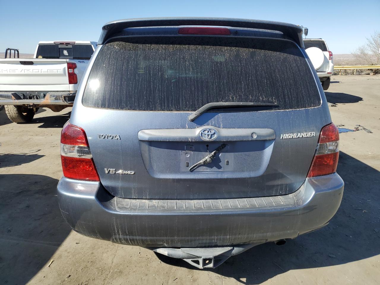 2007 Toyota Highlander VIN JTEEP21A470224351 Copart auction photo, side / rear end damage thumbnail 6
