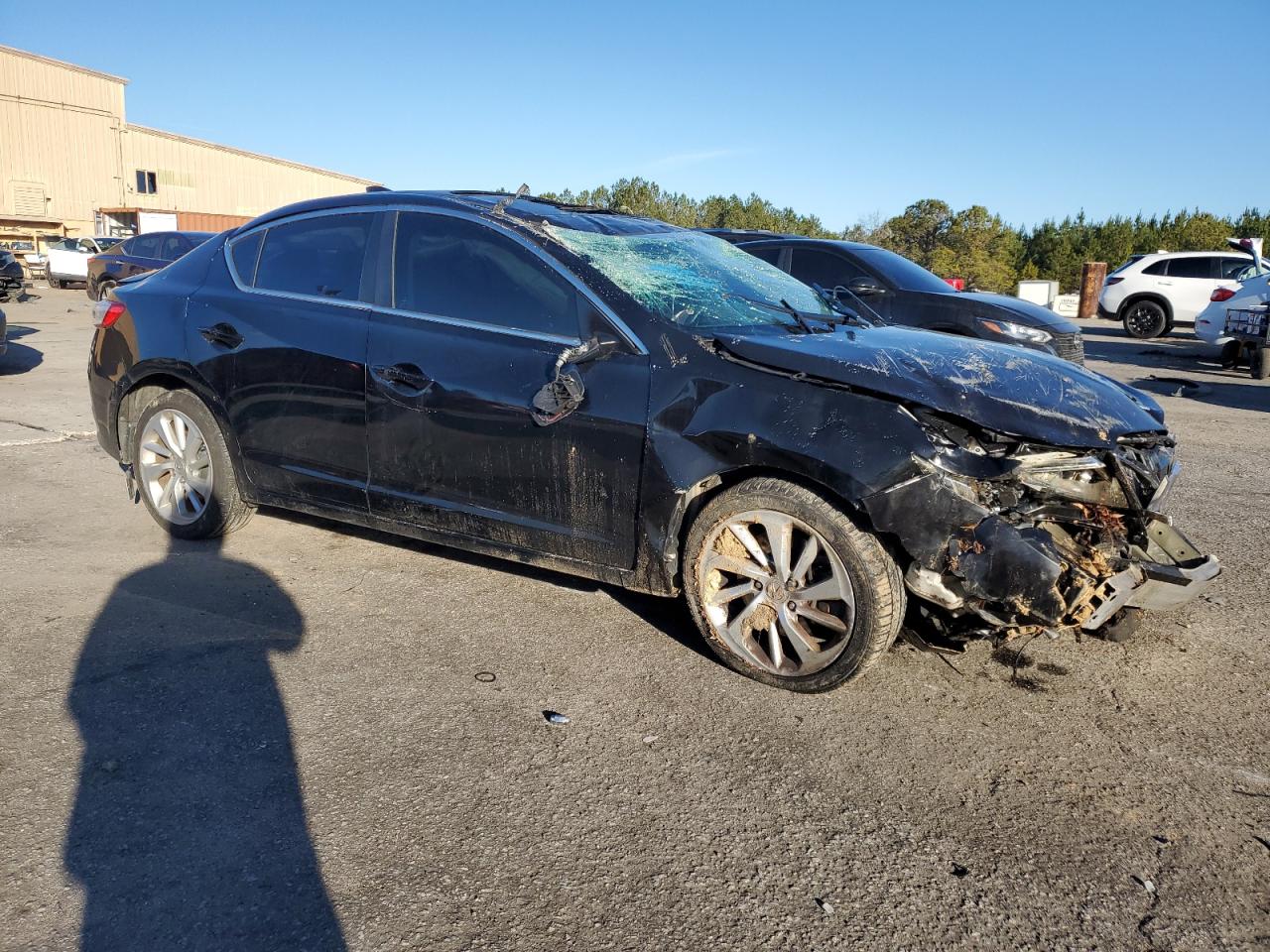 2016 Acura ILX VIN 19UDE2F70GA012321 Copart auction photo, rollover damage thumbnail 4