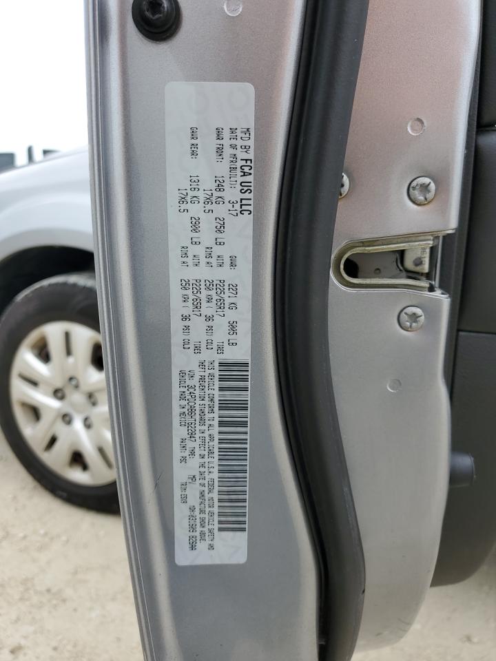 2017 Dodge Journey VIN 3C4PDCAB6HT622847 Copart auction photo, rear end damage thumbnail 14