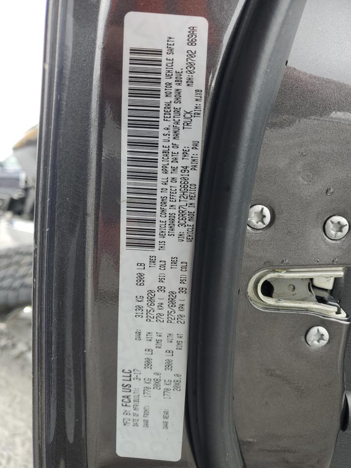 2017 RAM 1500 VIN 3C6RR7LT2HG660194 Copart auction photo, side / front end damage thumbnail 14