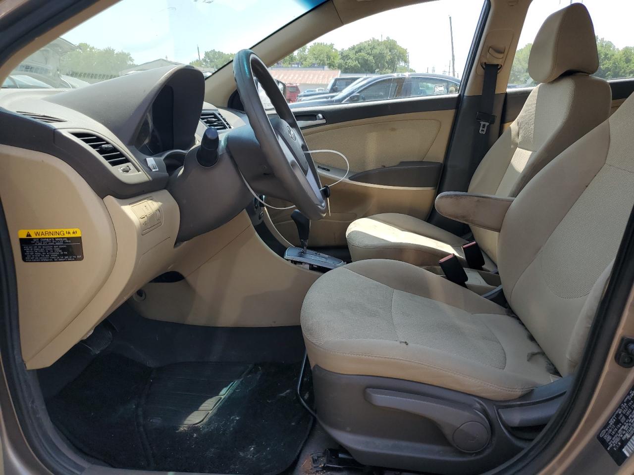 2014 Hyundai Accent VIN KMHCT4AE5EU637807 Copart auction photo, rear end / front end damage thumbnail 7