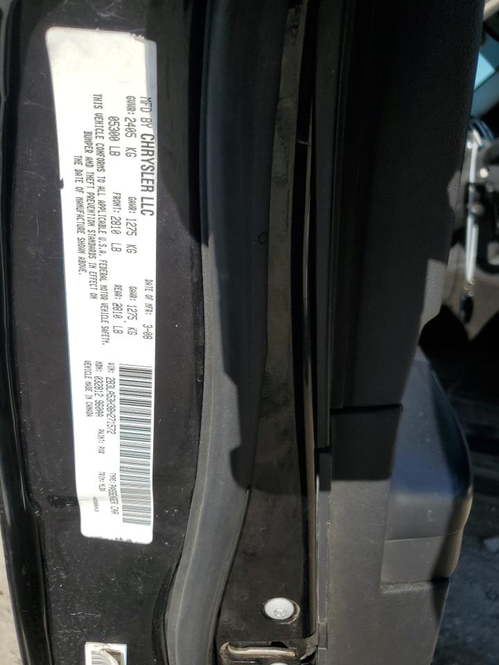 2008 Dodge Charger VIN 2B3LA53H38H271572 Copart auction photo, rear end damage thumbnail 12