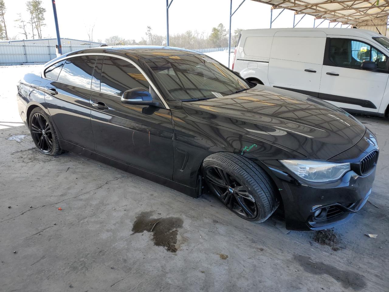2017 BMW 4er VIN WBA4F7C54HG786708 Copart auction photo, undercarriage damage thumbnail 4