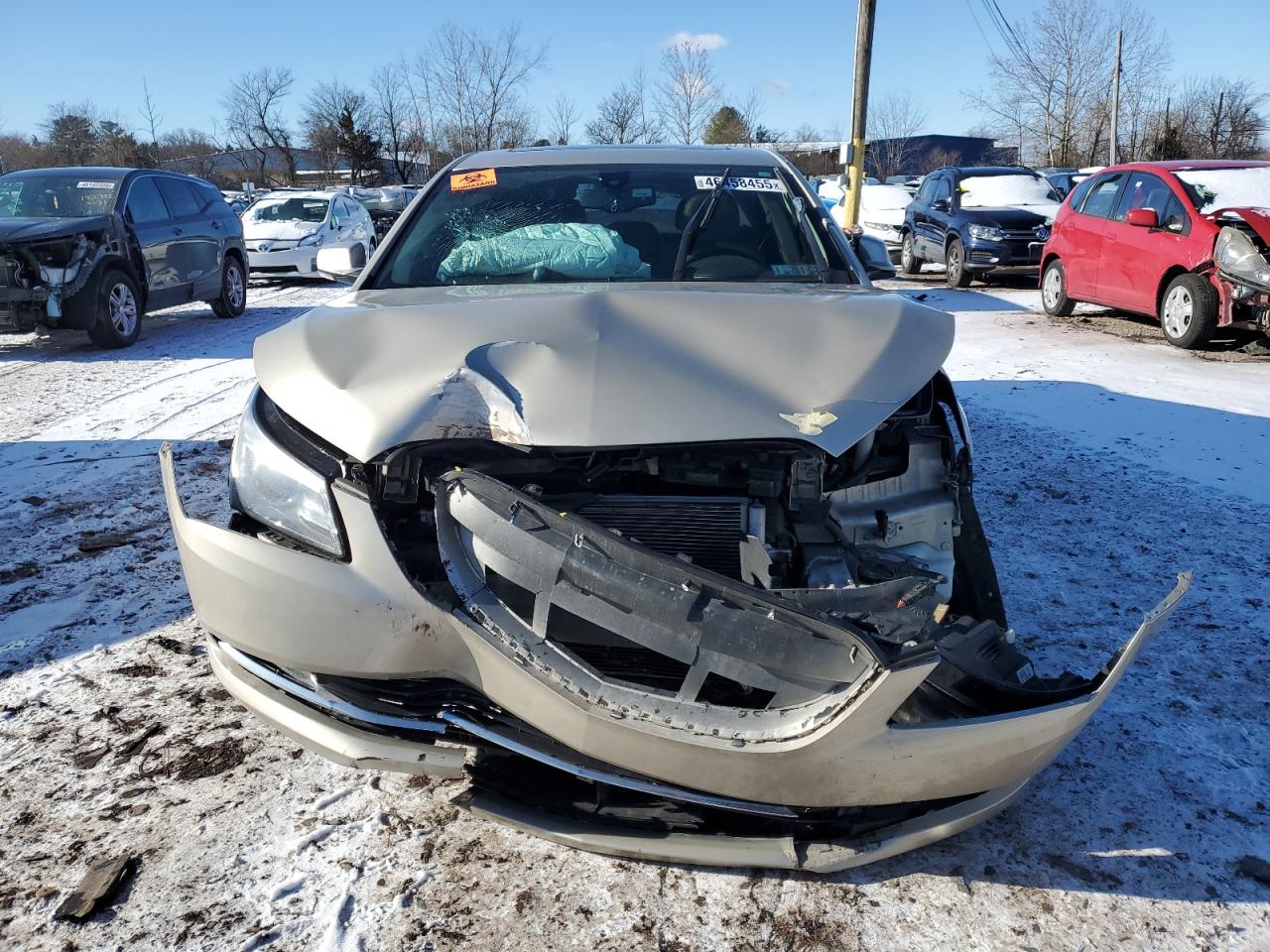 2014 Buick LaCrosse VIN 1G4GB5G32EF175288 Copart auction photo, front end / rear end damage thumbnail 5