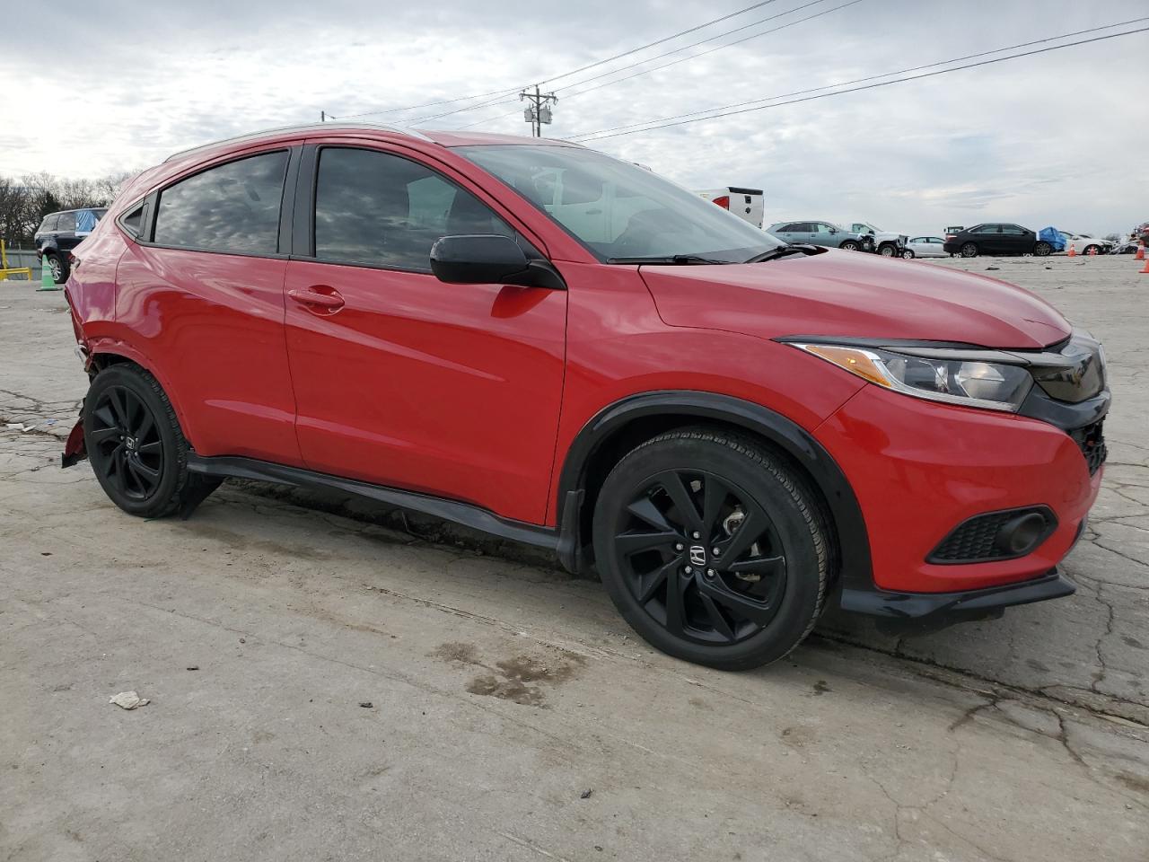2022 Honda HR-V VIN 3CZRU5H1XNM706655 Copart auction photo, side / rear end damage thumbnail 4